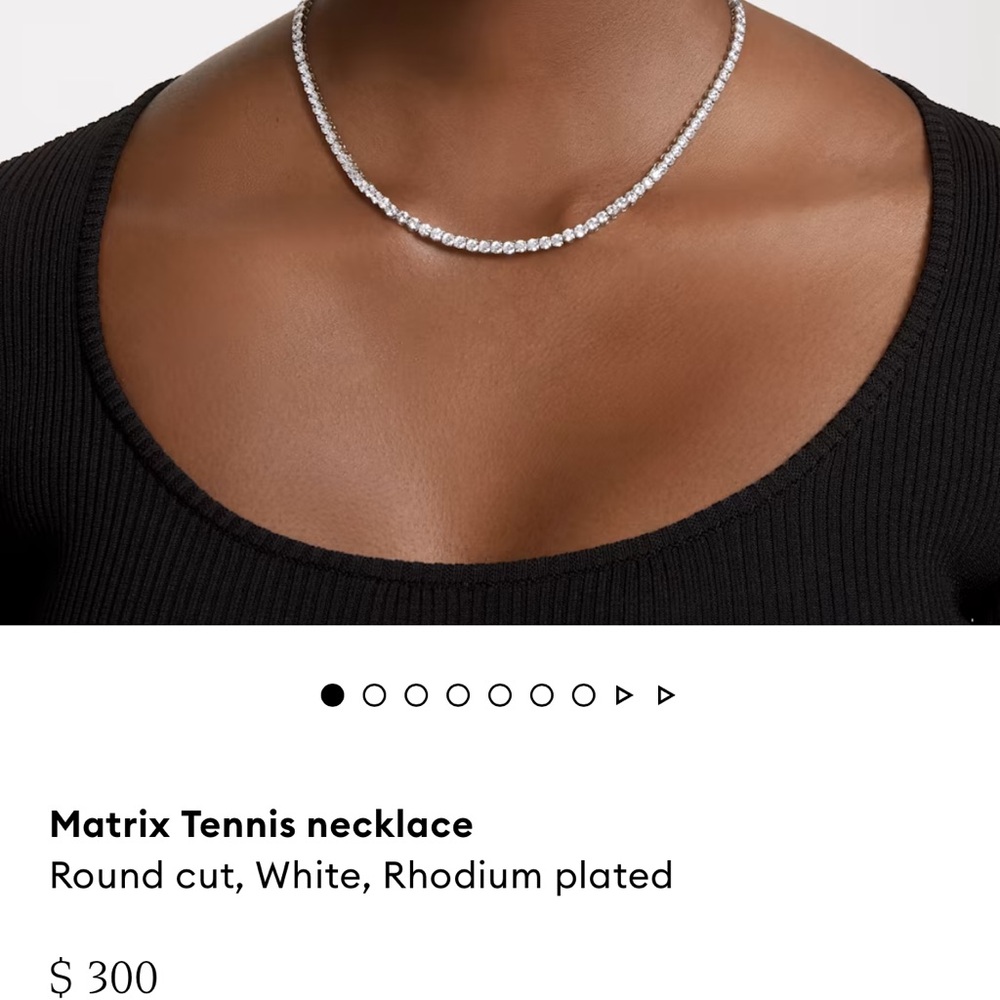 Swarovski tennis necklace